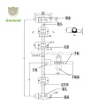 GL-11130 Boîte à cargaison Van Bodywork Door Lock